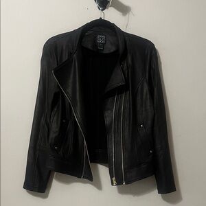 Clara sun woo Black Leather Jacket for Women